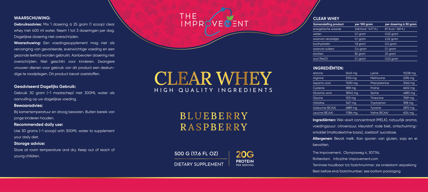 Clear Whey Mango / Raspberry