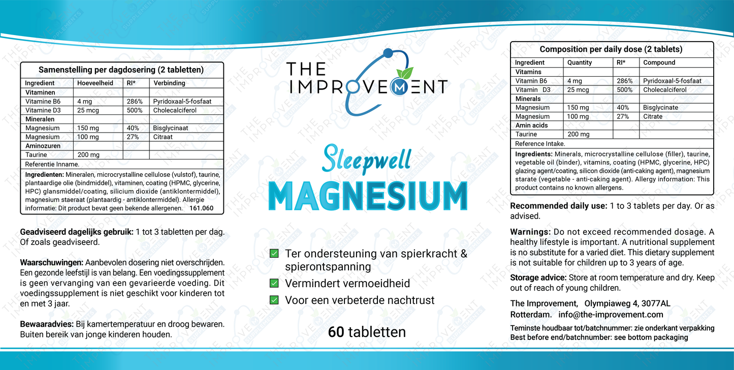 Sleep well Magnesium